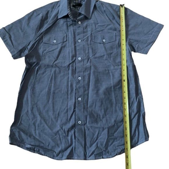 Jack & Jones Blue Button Up Shirt Size XL - Picture 8 of 8
